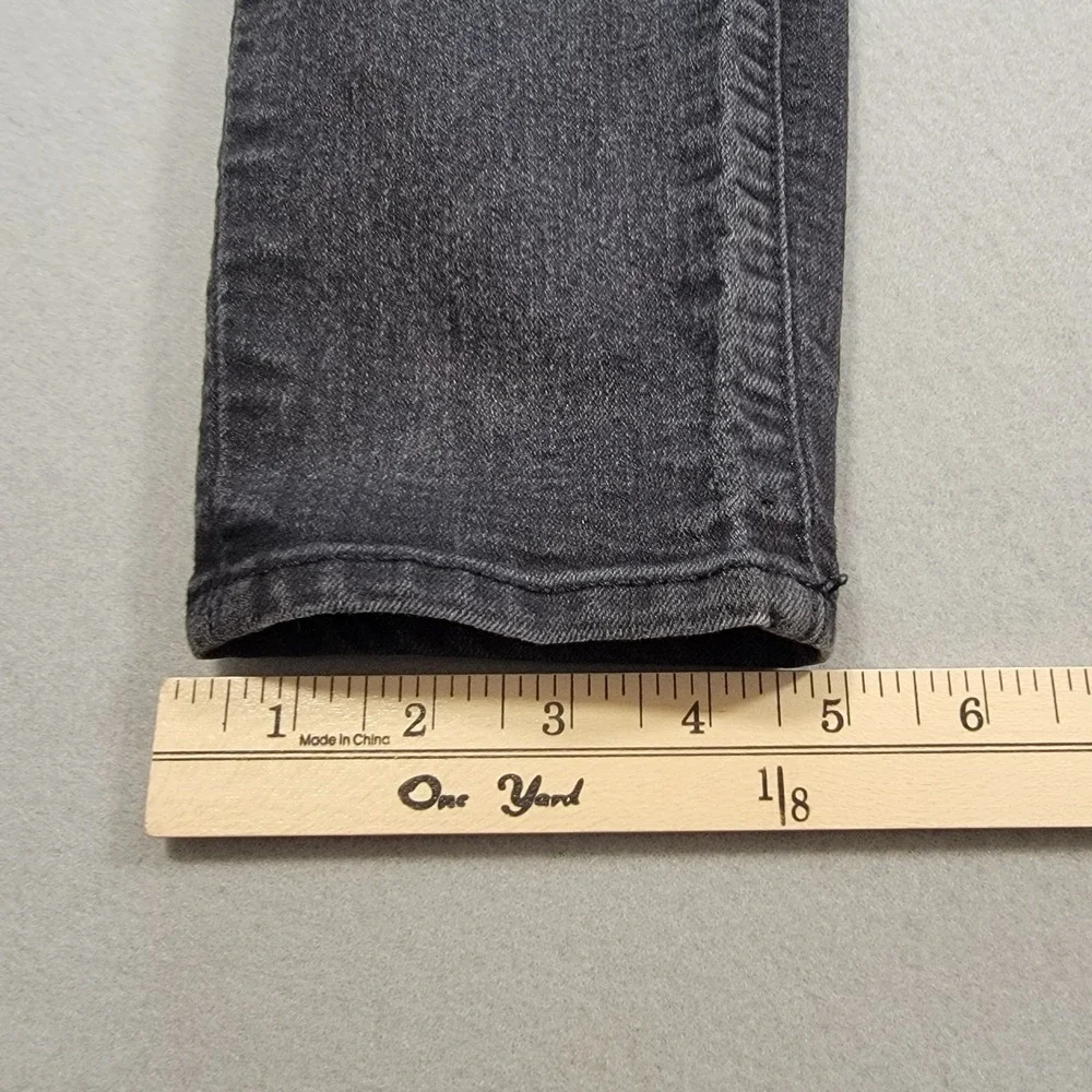 LOFT Ann Taylor Jeans Women's Curvy Skinny Black Wash Denim Size 29/8‎ Mid Rise - Picture 9 of 10